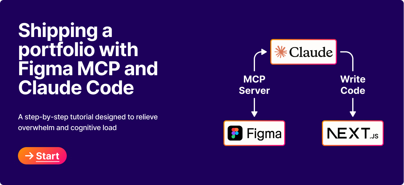 Shipping a portfolio with Figma MCP and Claude Code